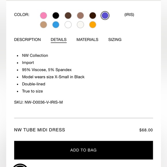 Naked Wardrobe maxi tube dress in iris 🪻💜 - Picture 4 of 5